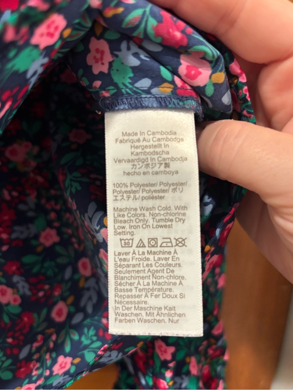 J. Crew Floral V-Neck Long-Sleeve Blouse - Picture 5 of 5